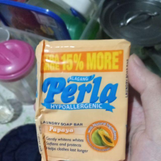 Perla hypoallergenic original white laundry soap bar | Shopee Philippines