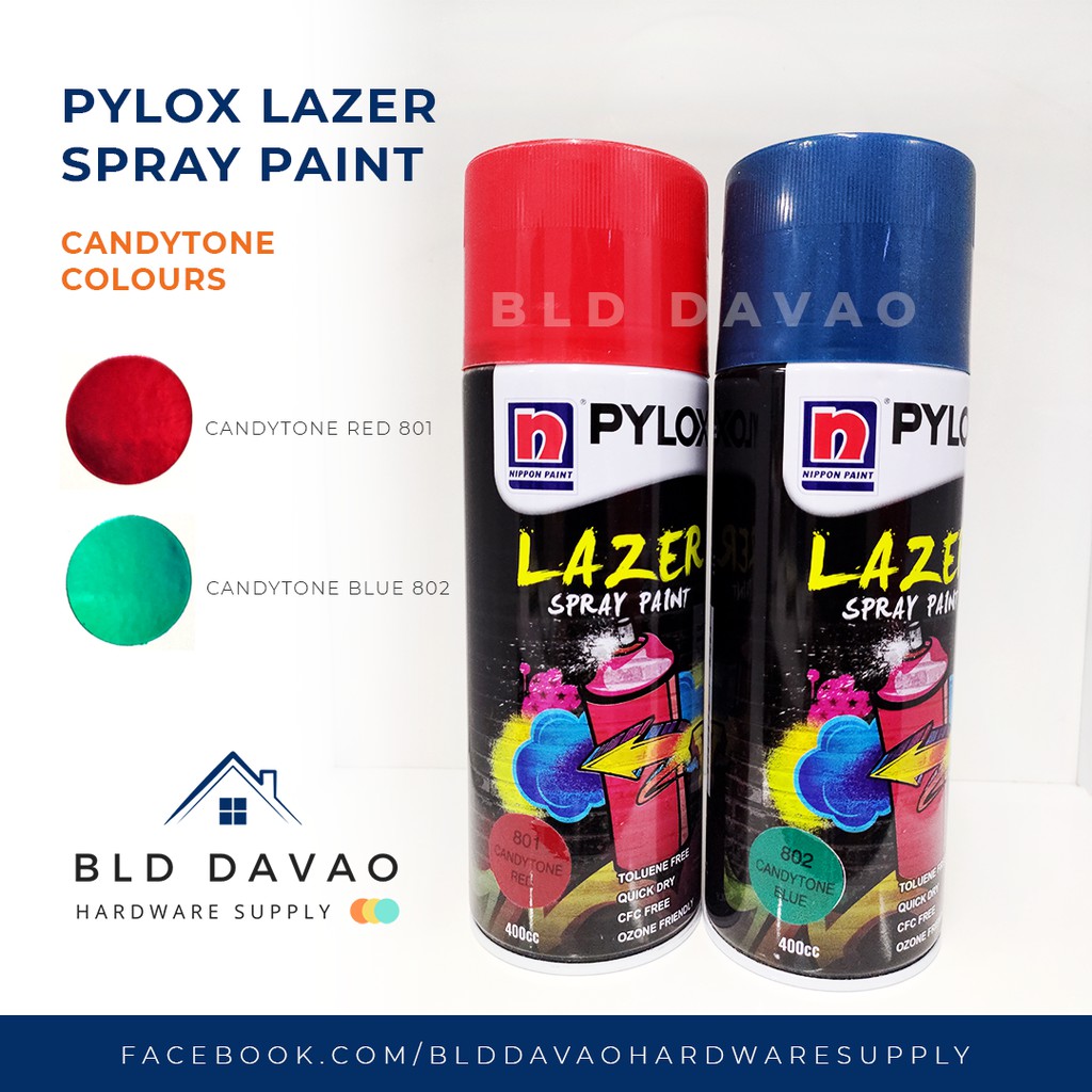 Pylox Lazer Spray Paint 400CC Candytone Colours Mindanao Pylox Lazer Spray Paint 400CC Candytone Colours Mindanao