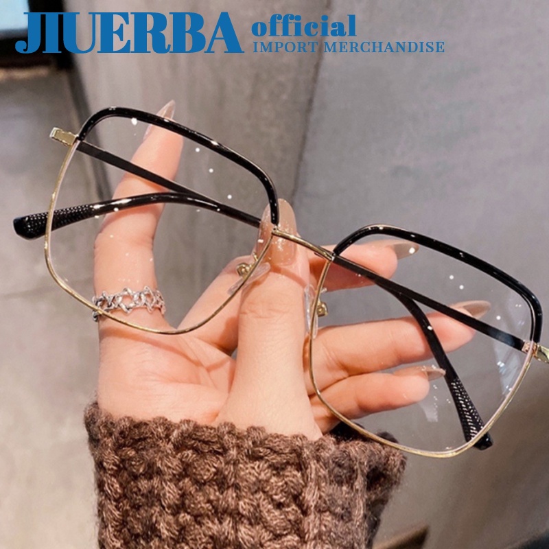 Jiuerba Graded Eyeglasses Fashion Square Frame High Quality Myopia