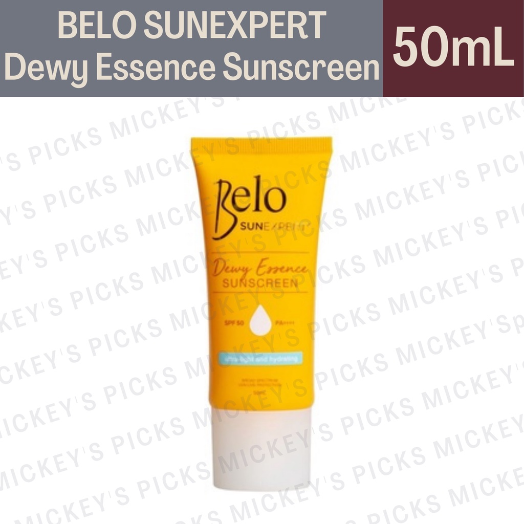 Belo SunExpert, Dewy Essence Sunscreen SPF 50 PA+++ 50mL Shopee