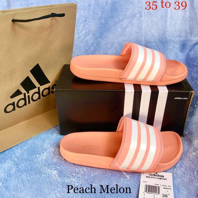 adidas adilette peach