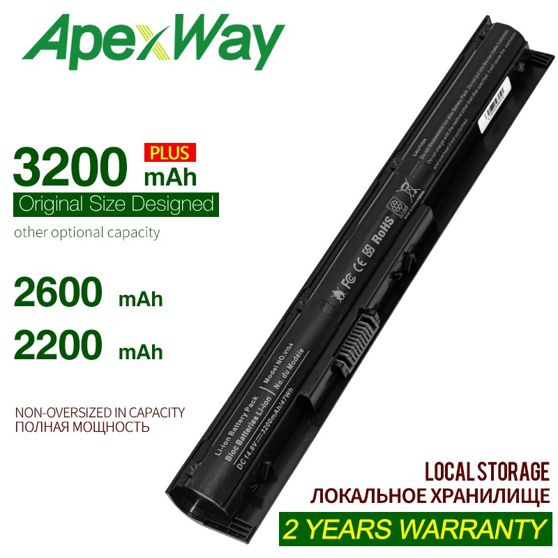 Apexway Laptop Battery VI04 VI04XL V104 V104 VI04 For HP Envy 14 15 17
