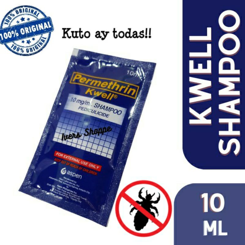 Original Kwell Permethrin Lice Treatment Shampoo Sachet 10ml (Makating