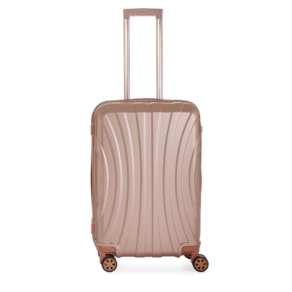 rose gold medium suitcase