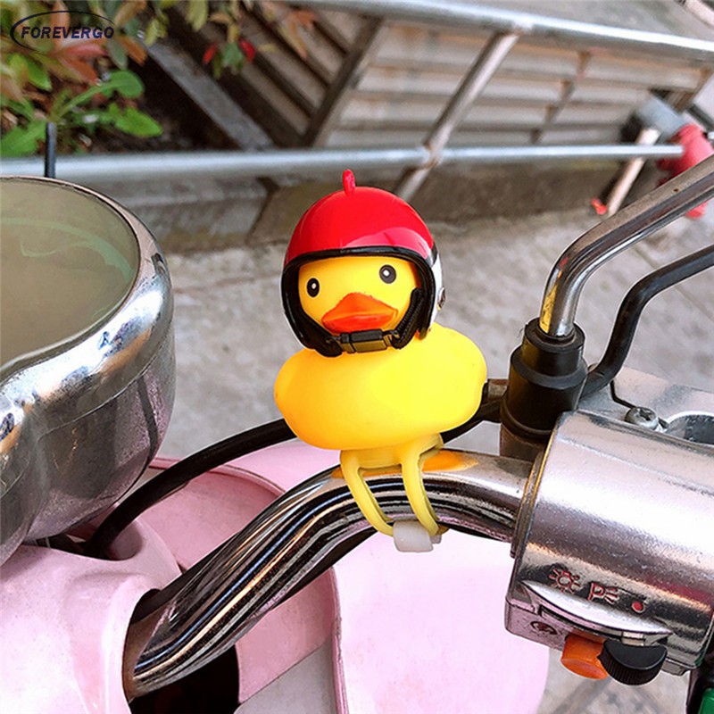 bicycle duck with helmet