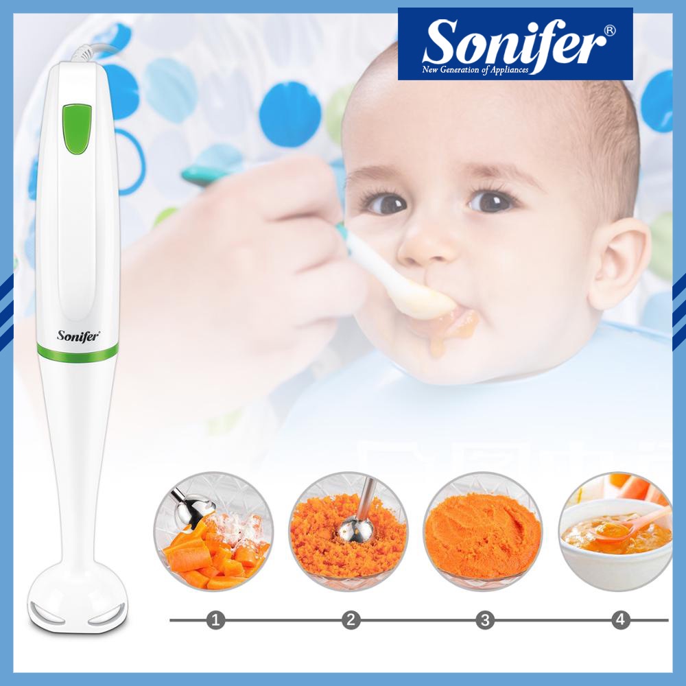 Sonifer Store Immersion type hand blender, powerful 200W stainless