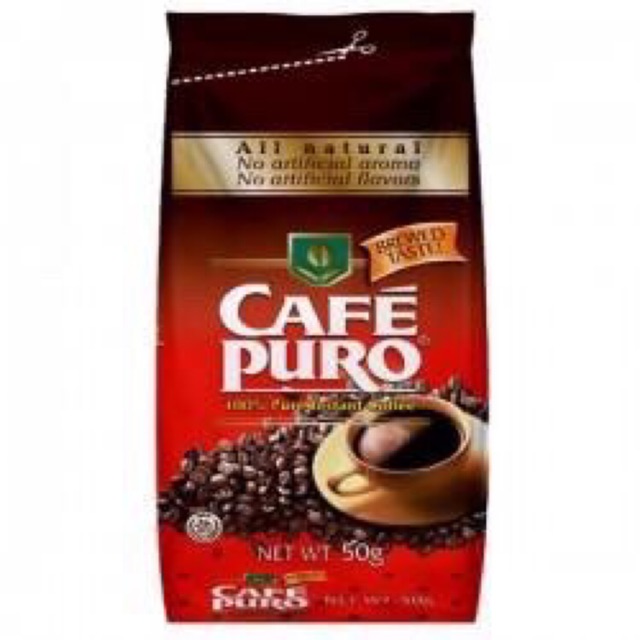 Cafe Puro 100% Pure Instant Coffee 50g | Shopee Philippines