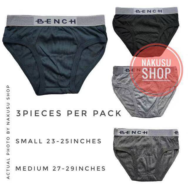 Bench Underwear Cotton Brief 3Pieces Per Pack Promo | Shopee Philippines