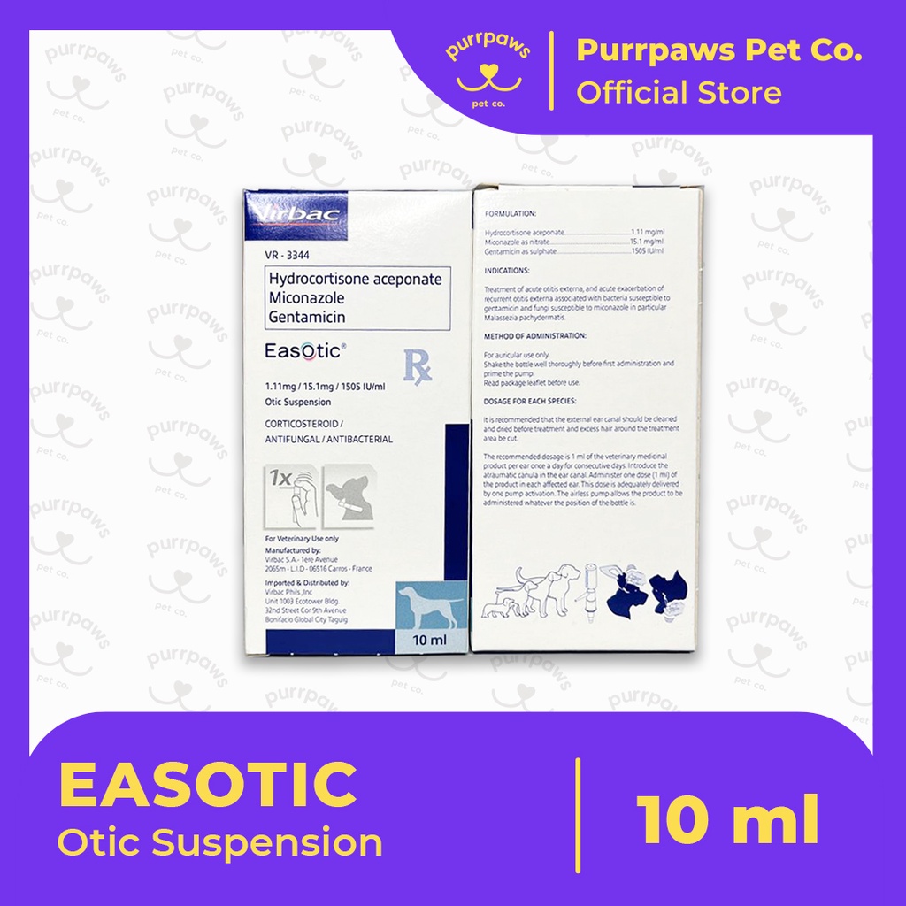 EASOTIC Virbac Ear Drop Suspension (10 ml) Shopee Philippines