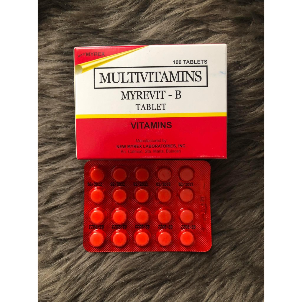 PER TABLET! MYREVIT MULTIVITAMINS | Shopee Philippines