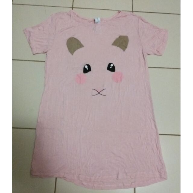 pink pajama dress