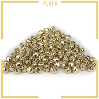 [PERFK] 100Pcs 15mm Iron XMAS Jingle Bells for Jewelry FINDINGS Decoration Gold
