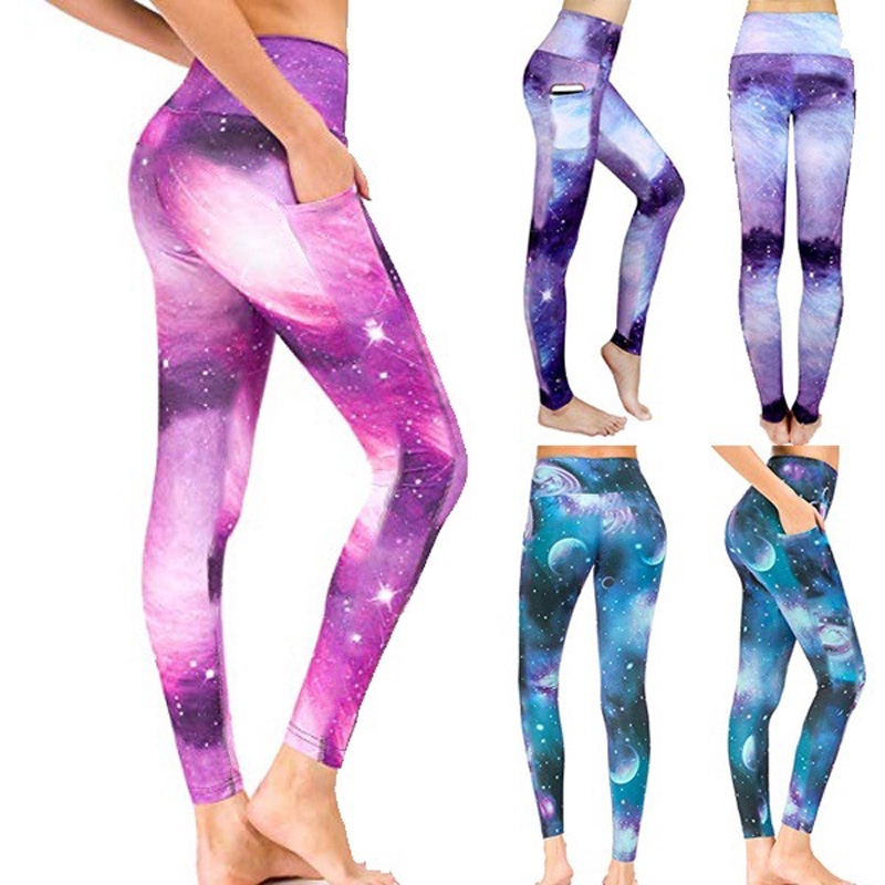 purple leggings with pockets