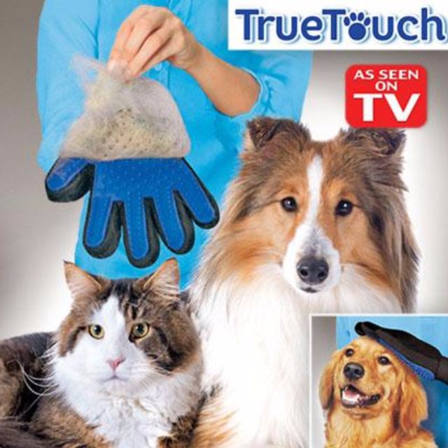 true touch dog grooming glove