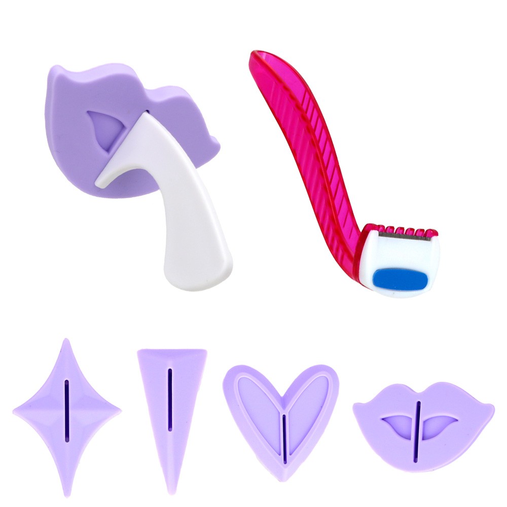 Pubic Hair Shaping Template Razor Sex Toys For Women Bikini Shaving Stencil Heart Triangle Lip