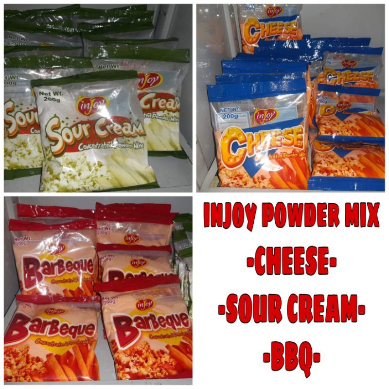 INJOY Cheese / Sour Cream Powder / BBQ Powder Mix 200g Shopee Philippines