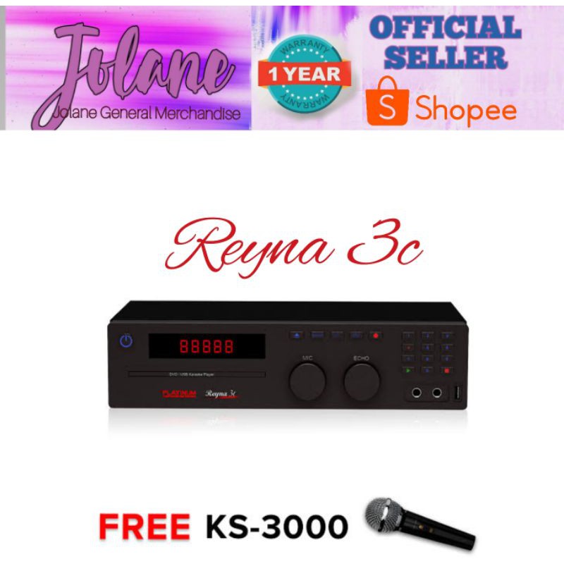 Platinum Reyna 3c Karaoke Player with Free Microphone Shopee Philippines