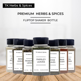 Premium Herbs & Spices in FLIPTOP SHAKER BOTTLES