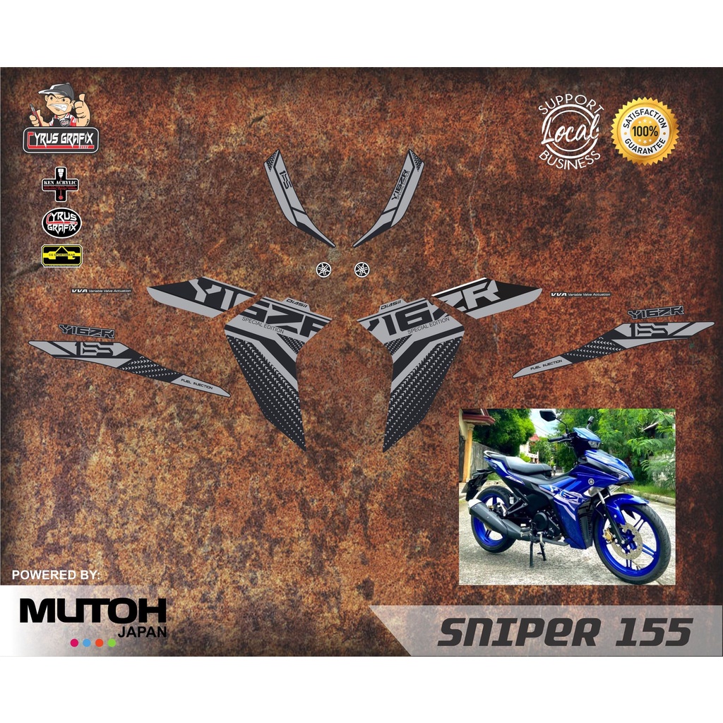 Yamaha Sniper 155 Special Edition Sticker Set Decals Shopee Philippines