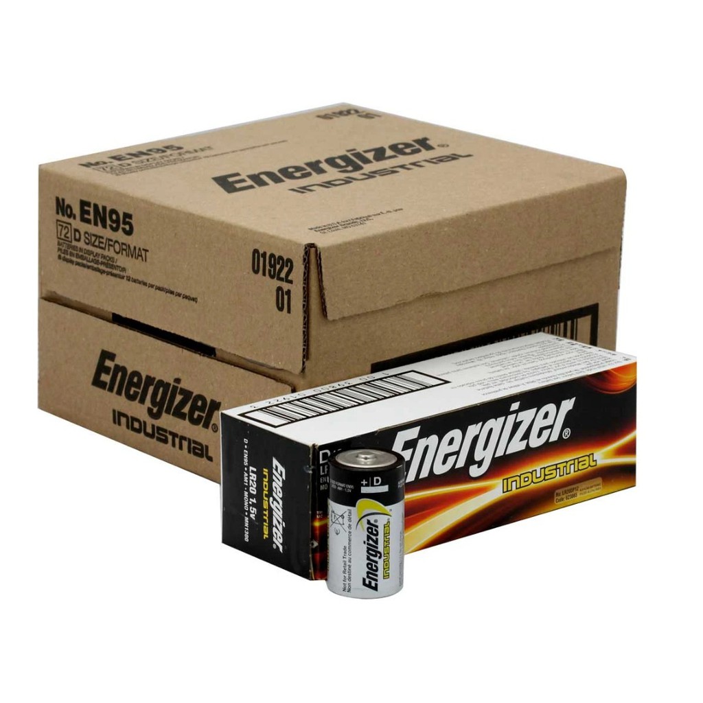 Energizer Industrial LR20 Size D Batteries, 12pcs/box Shopee Philippines
