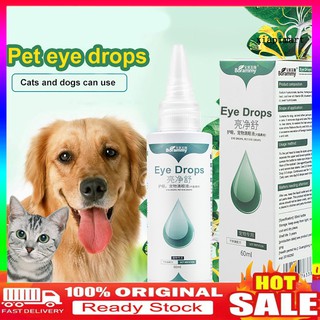 【Ready stock】60ml Pet Supplies Dog Cat Remove Tear Stains Dirt Health Care Liquid Eye Drops