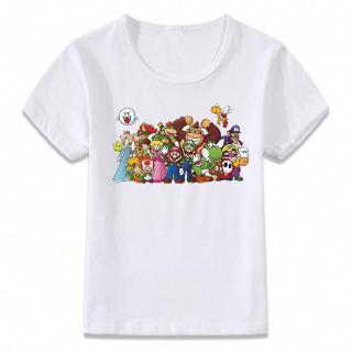 Kids Clothes T Shirt Bowser Yoshi Mario Link Children T Shirt For Boys And Girls Toddler Shirts Shopee Philippines - mario party 9 yoshi shirt roblox