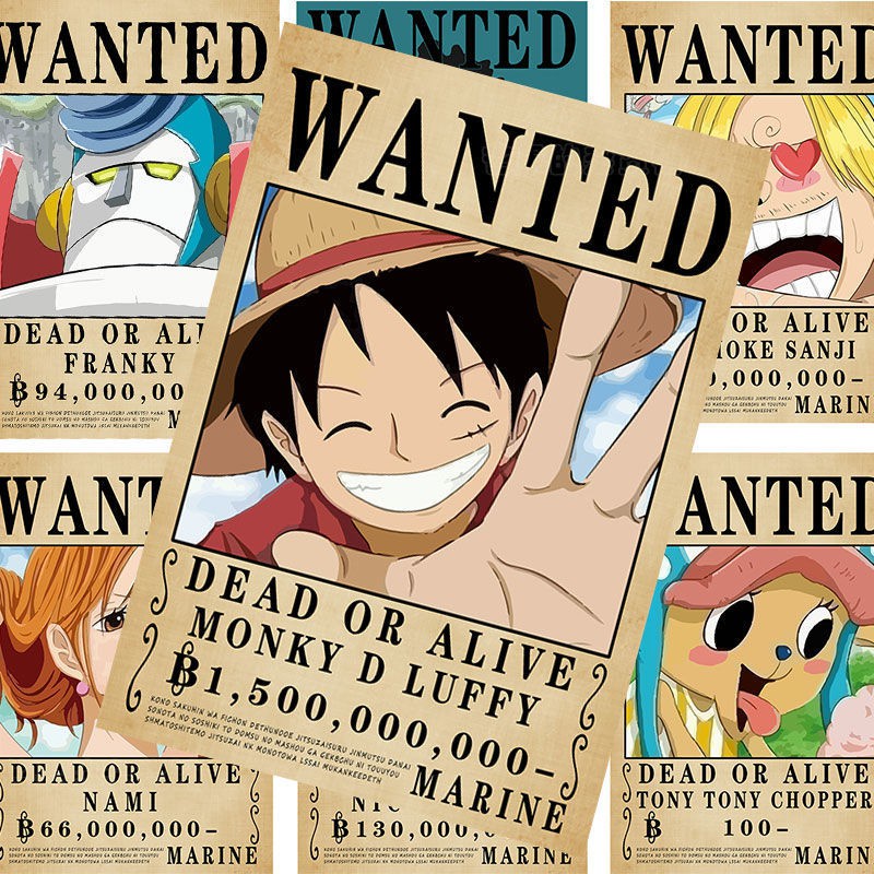 8 Pcs/set Anime One Piece Poster Room Poster Wallpaper High Definition ...