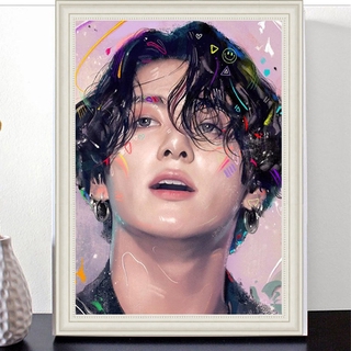 ⭐H&L⭐BTS DIY Diamond Painting Bangtan Boys Art Portrait Rhinestone Full