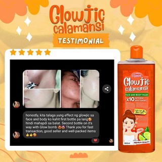 GlowJic Kojic Calamansi x10 Whitening I Kojic Calamansi for Face and Body Wash 500ml by Ohana #5