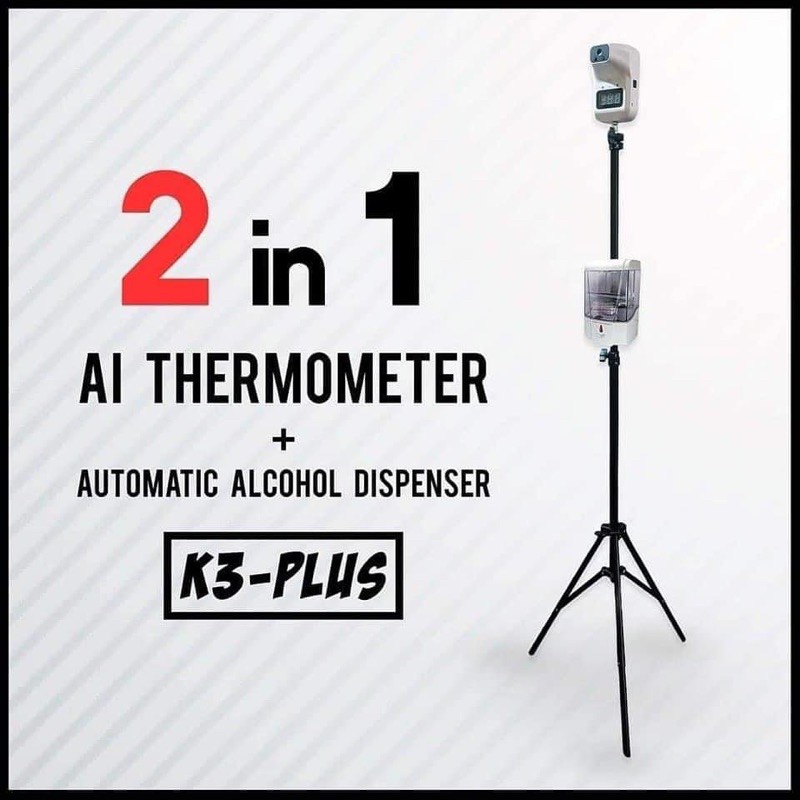 2in1 Contactless Thermal scanner with alcohol dispenser (K3plus SET
