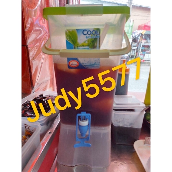 judy5577 H22 cool juice stand dispenser 15L with fucet and lddle water