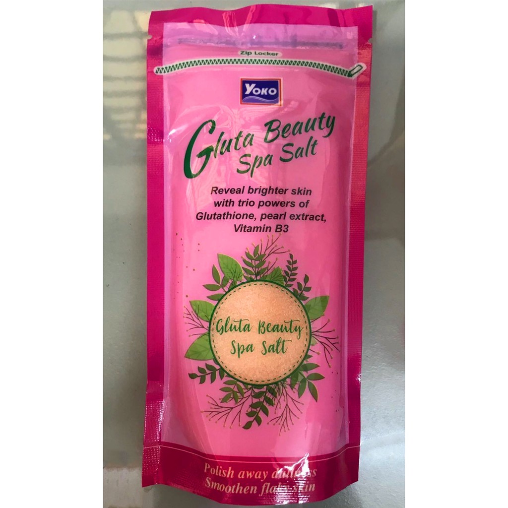 Yoko Gluta Beauty Spa Salt Body Scrub 300g / Amira Magic Whitening