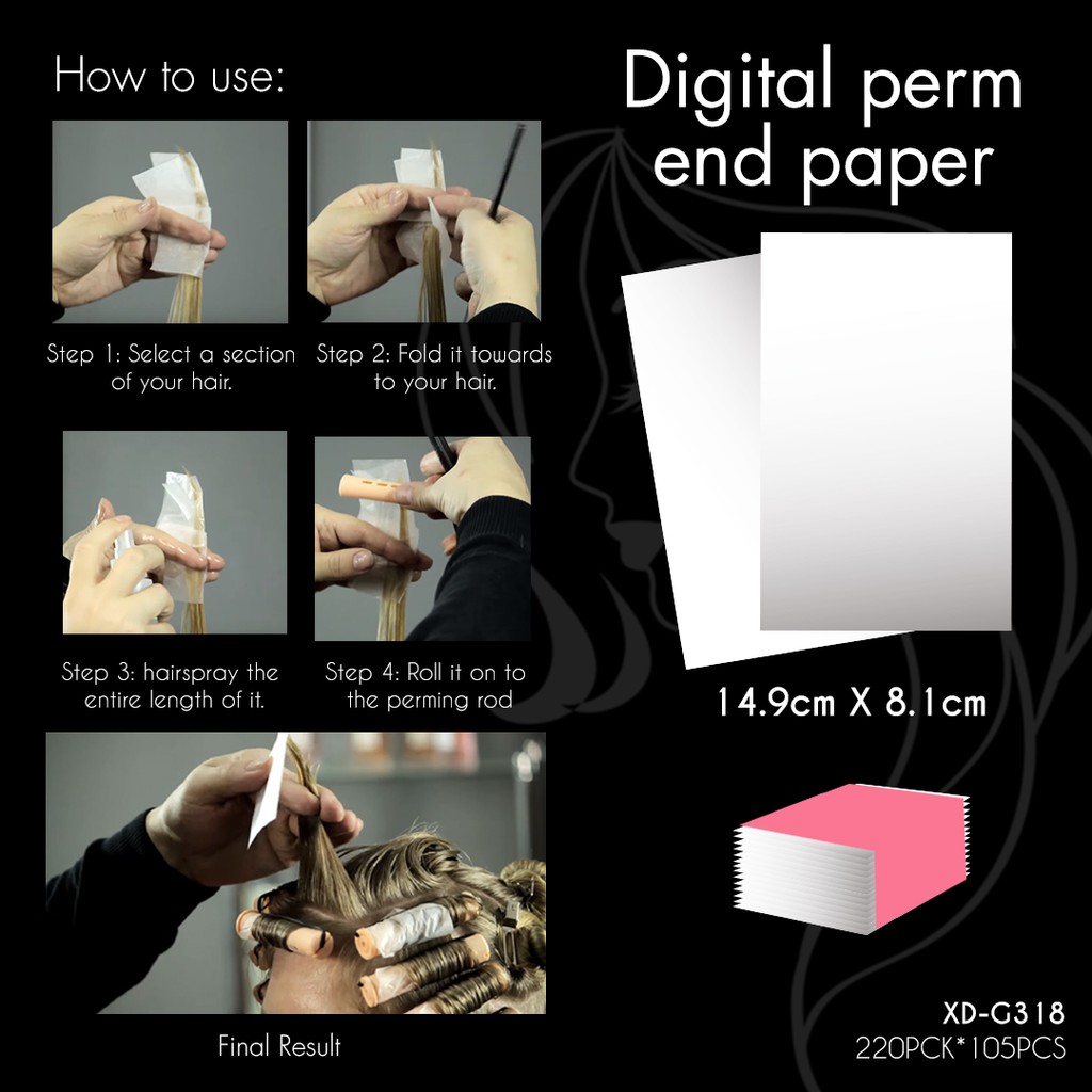 DIGITAL PERM END PAPER XD-G318 ** | Shopee Philippines