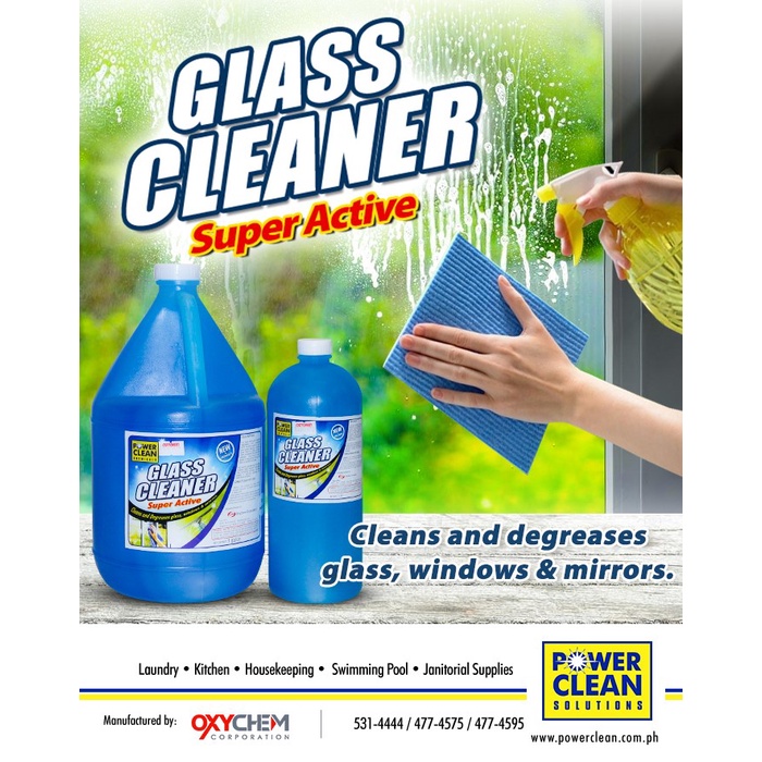 GLASS CLEANER (Powerclean Solutions) | Shopee Philippines