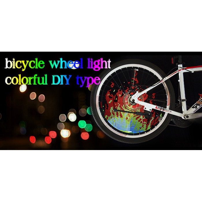 programmable bicycle wheel lights