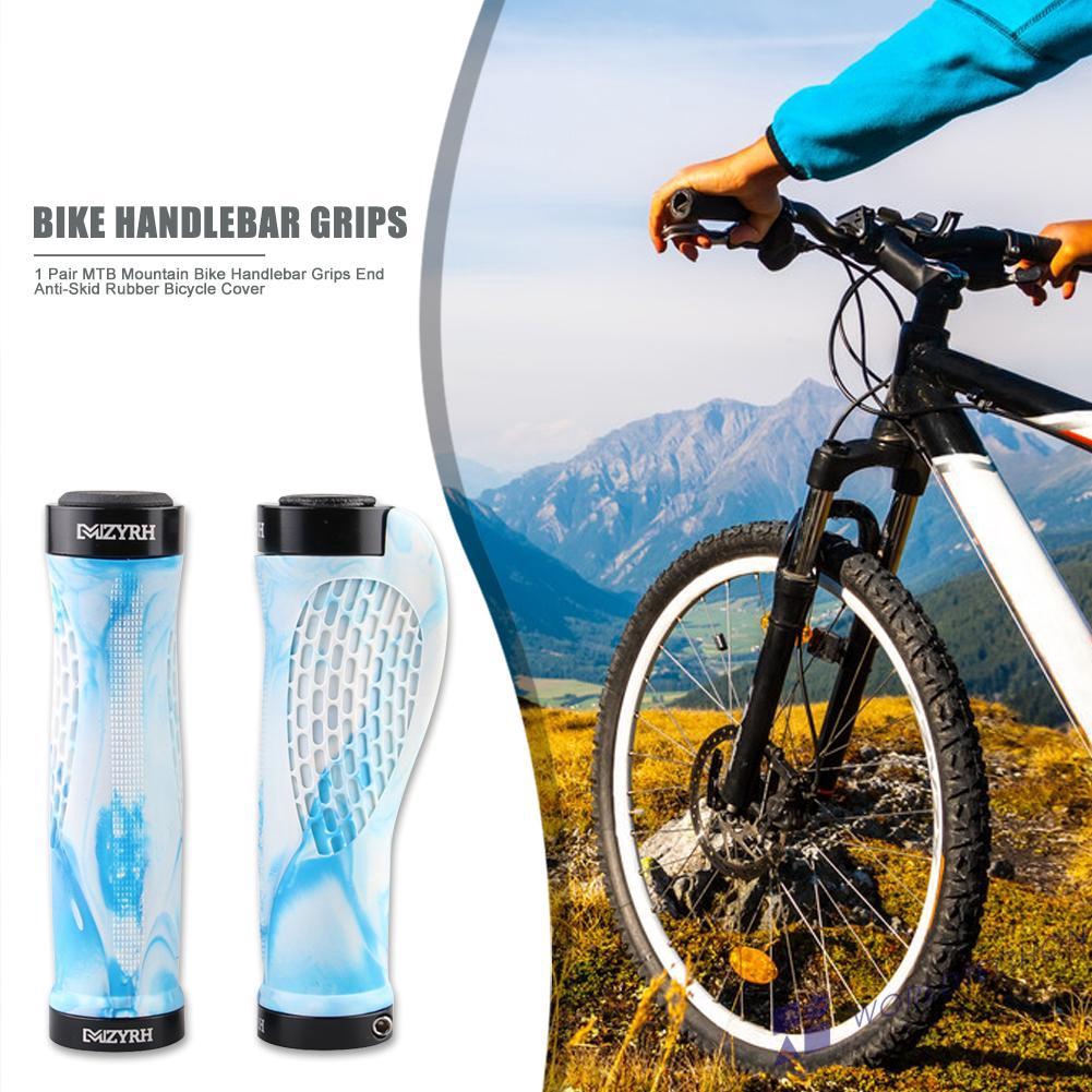 teal mountain bike grips