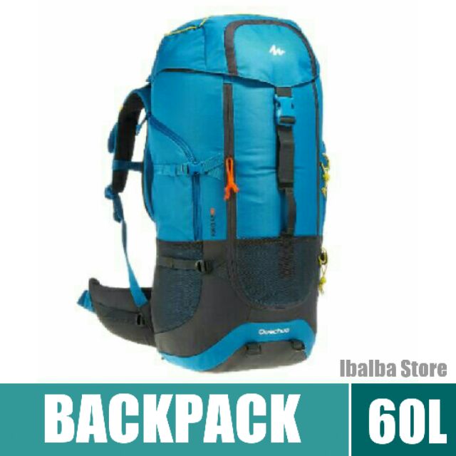 quechua trekking bag 70l