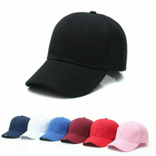 plain navy blue baseball cap