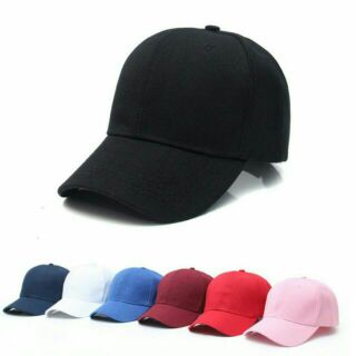 RAINBOWCO Plain Baseball Cap Korean Hat For Men And Women Unisex Cotton Adjustable