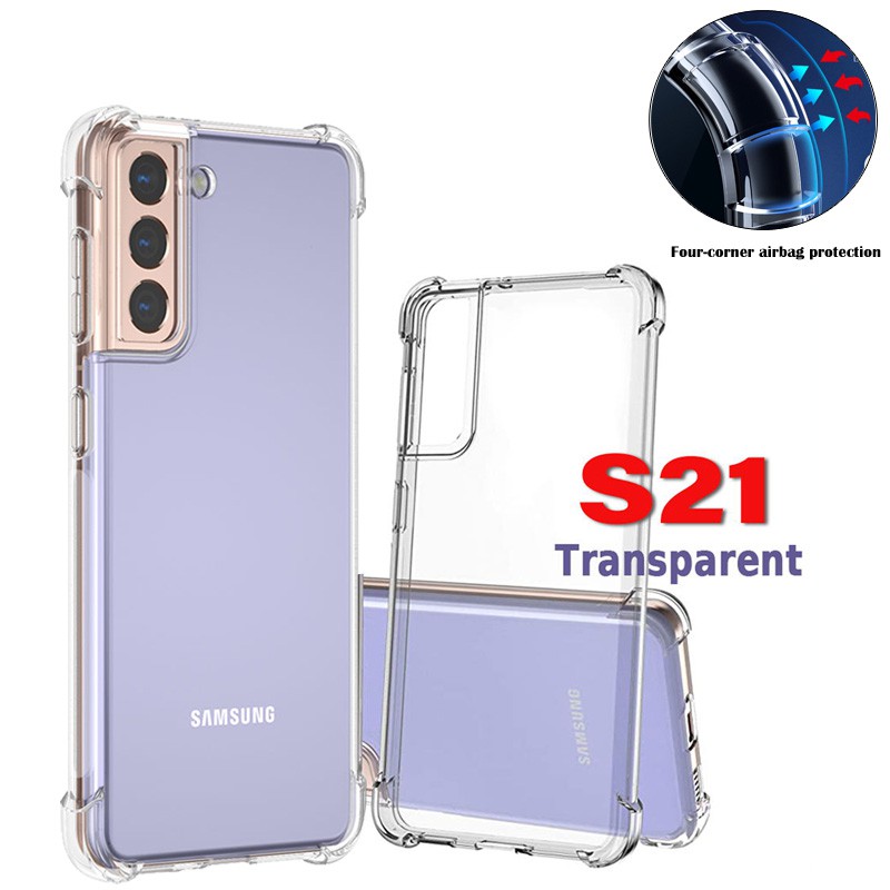 Shockproof Case For Samsung Galaxy S21 S21 Ultra S21 Plus Silicone Phone Cases Samsung Note Clear Cover Slim Transparent Case Shopee Philippines