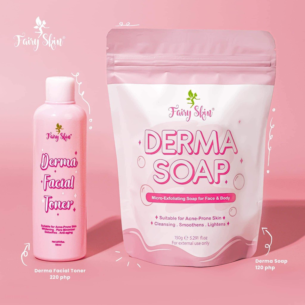 Fairyskin Derma Facial Toner / Faryskin Derma Soap / Derma Facial Toner