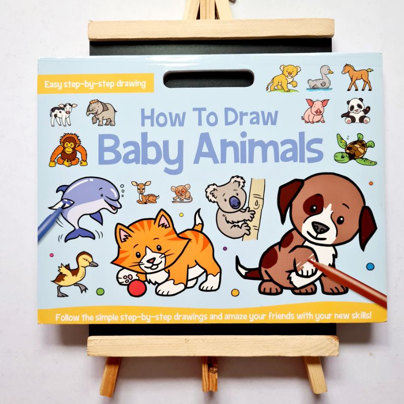 How to Draw Baby Animals - Easy Step by Step Drawing Guide | Shopee