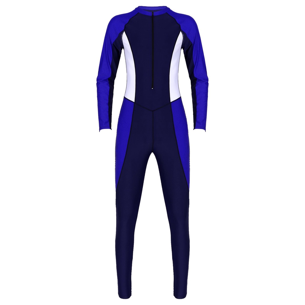 Mens Diving Wetsuit Full Body Swimsuit One Piece Rash Guard Swimwear