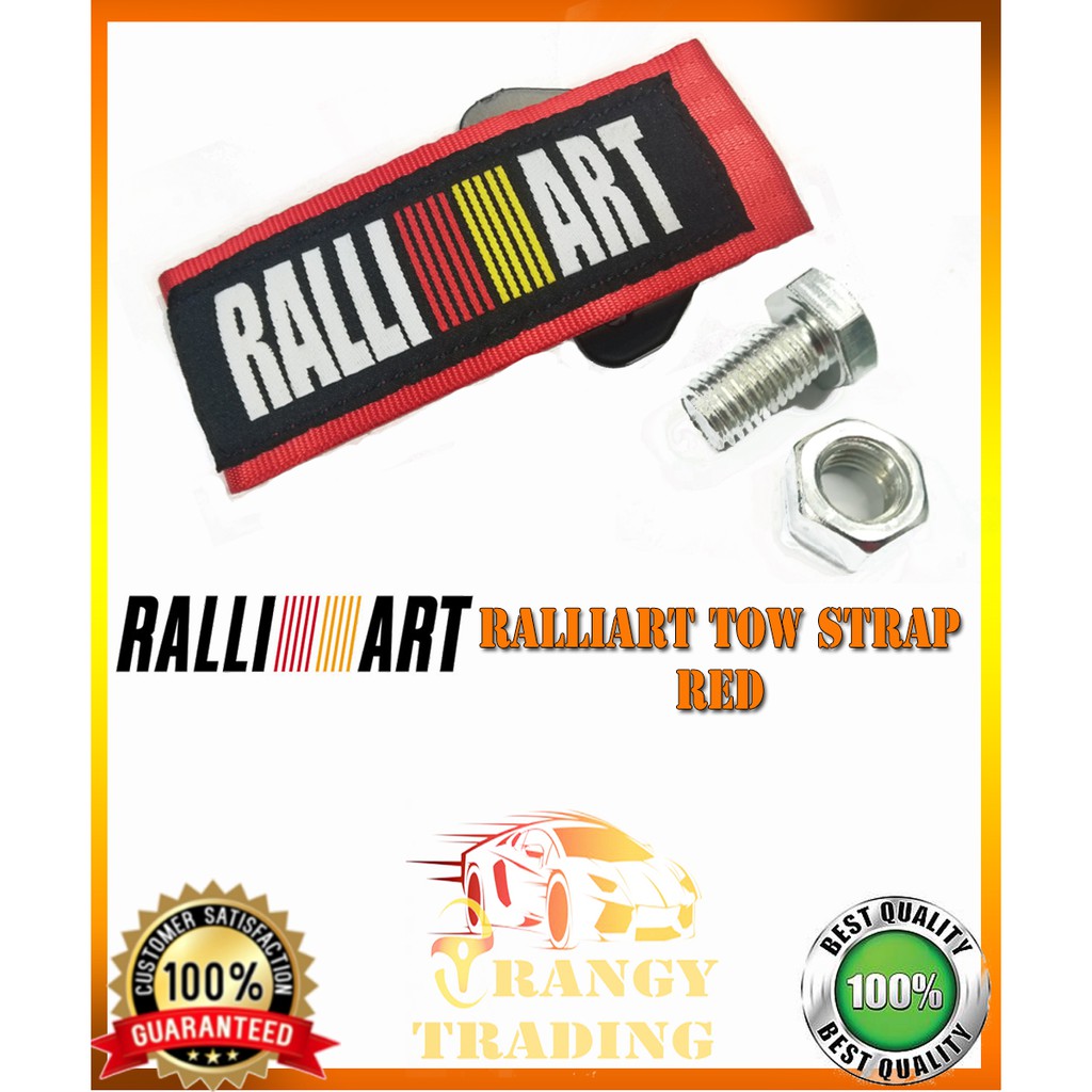 Ralliart Tow Strap RED (Car Accessories) Shopee Philippines