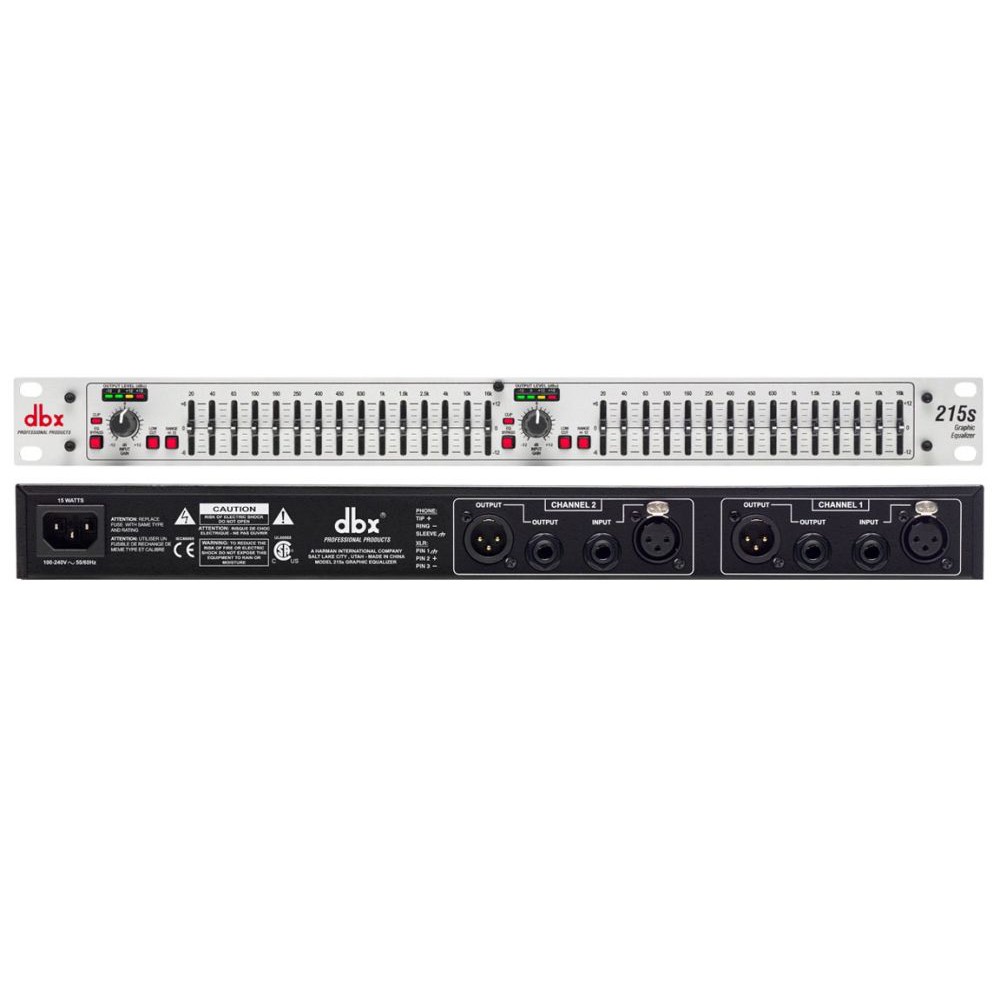 dbx 215s EQ Dual 15Band Graphic Equalizer Shopee Philippines