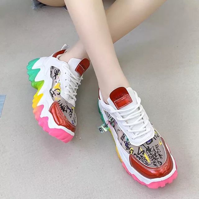 SJ Mall Korean Fashion Rubber Shoes Casual Sneakers for