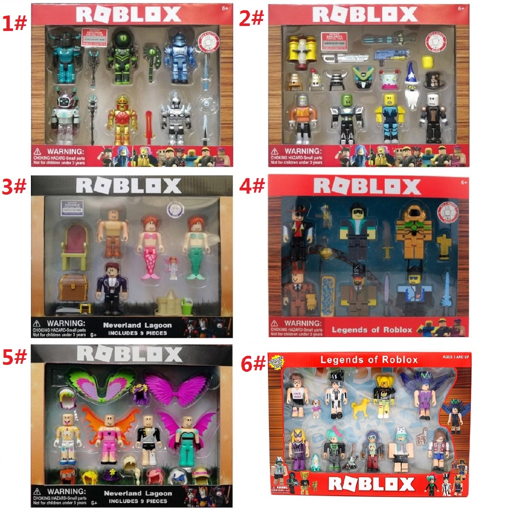 Roblox Figure Game Toys Playset Action Champion Robot Mermaid Kids Gift With Box Sumo Ci - roblox mermaid toy
