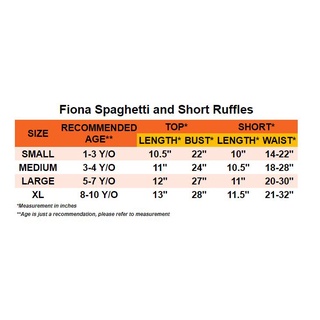 Spot Goods▲[1-10 years old] Fiona Spaghetti and Short Ruffles for Baby Kids Girls | MYFASHIONSHOP #7
