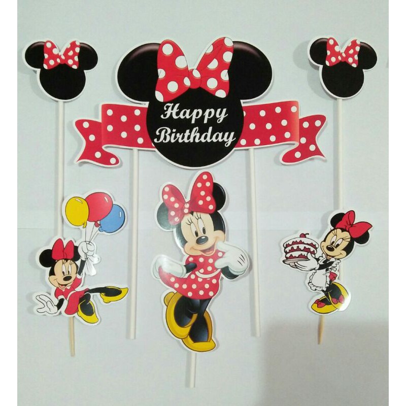 Minnie Mouse Cake Topper Shopee Philippines