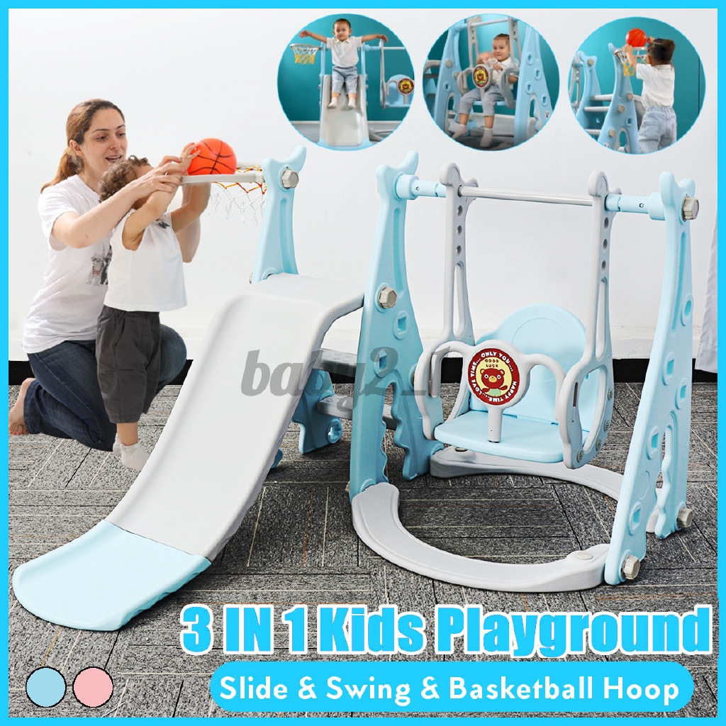 3 slide playset